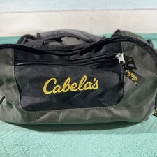 Cabela's Catch All Gear Bag Black 16" 10" 8" Carry on Shoulder strap