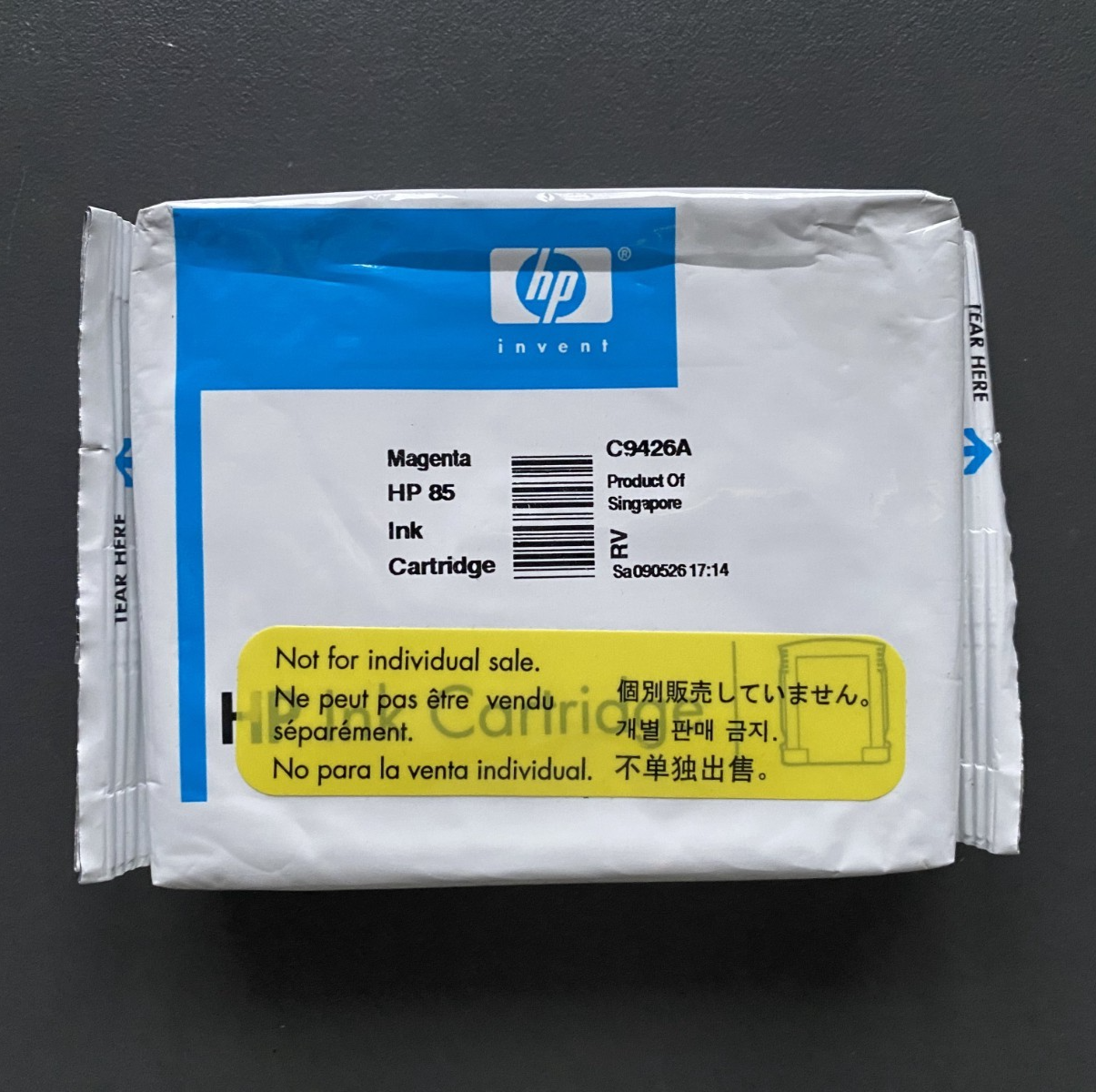 Genuine HP 85 Ink Cartridge - MAGENTA C9426A / DESIGNJET 30 90 130 (INC VAT)