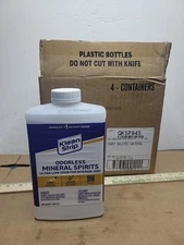 4 Pack - Klean Strip Odorless MINERAL SPIRITS Paint Thinner 1 Quart 
