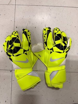 Nike Vapor Grip3 Goalkeeper Gloves Volt Black Sz 8 Soccer Goalie HQ0304-702 New