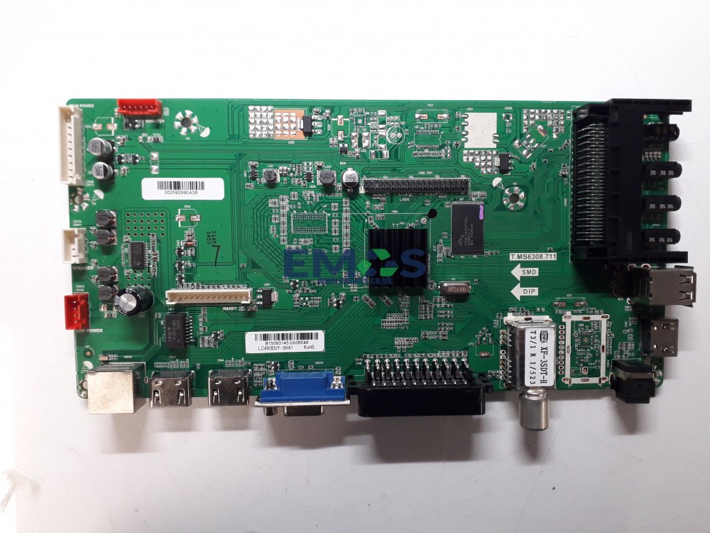 B15093145 T.MS6308.711 LC490DUY-SHA1 MAIN PCB FOR BLAUPUNKT 49/235Z-GB-11B-FGKU-