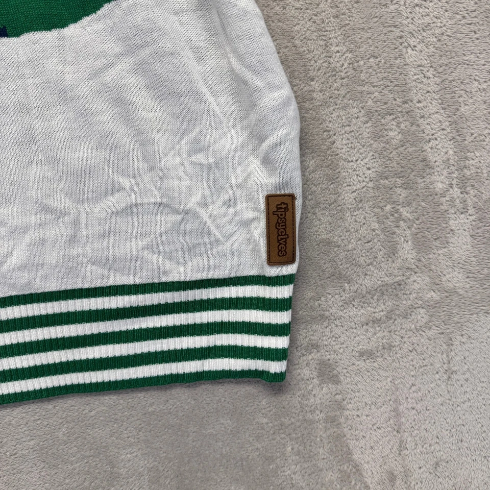 Sudadera Tipsy Elves Para Hombre 4XL Azul Peekaboo Muñeco de Nieve Cuello Redondo Navidad Nueva Con Etiquetas Foto 4 de 4