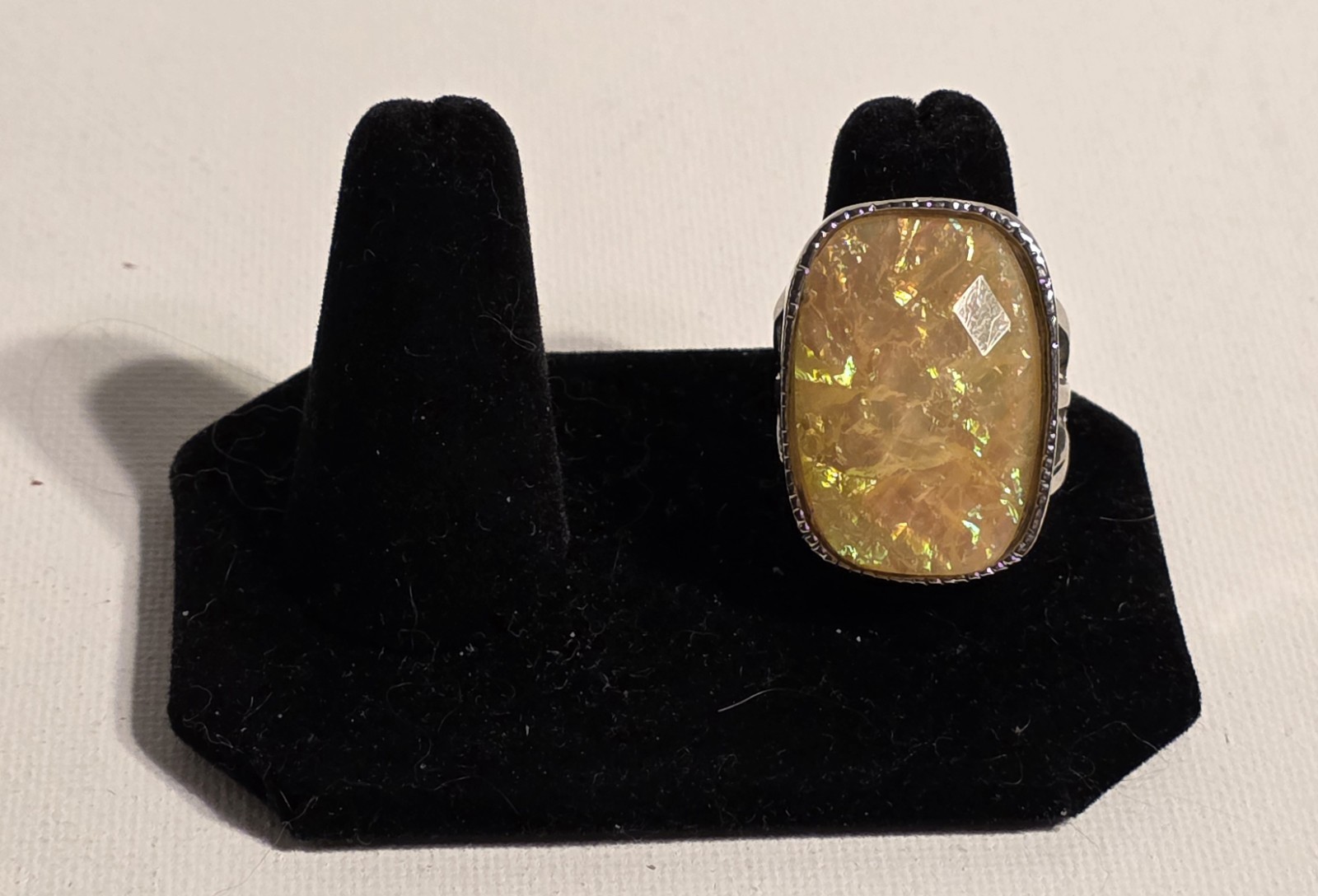 Rounded Rectangular Butterscotch Sparkle Colored … - image 6