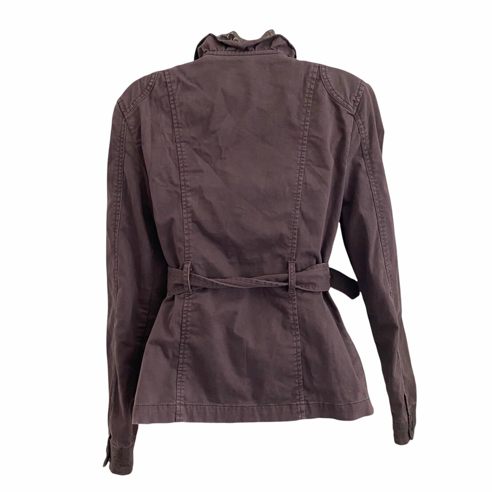 Sanctuary Small Basic Jacket Chocolate Brown Full… - image 7