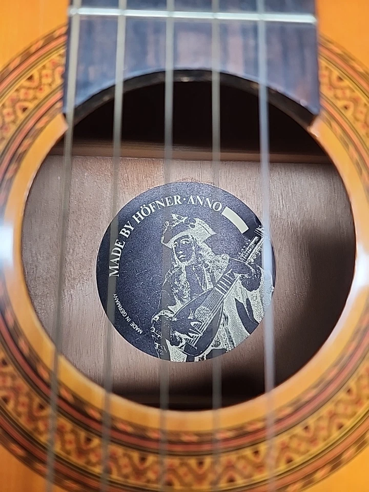 HOFNER VINTAGE ACOUSTIC GUITAR MADE IN GERMANY BEAUTIFUL - Image 3 of 4