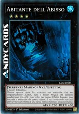 ABGRUNDBEWOHNER • (Abyss Dweller) • Super R • RA02 IT033 • 1Ed • Yugioh!