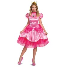 Disguise Princess Peach Deluxe Adult Costume 10693 Super Mario