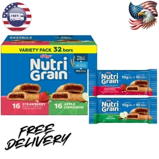 Kellogg's Nutri-Grain Variety Pack Chewy Breakfast Bars 32 Count 41.6 oz
