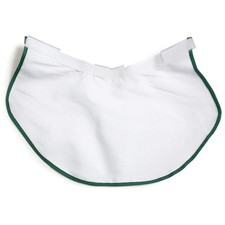 GRAINGER APPROVED CFHNE21 Neck Shade,Cotton,White/Forest Green PK 6