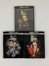 The Godfather Trilogy 4K UHD 1, 2, 3 Coda Version Slipcovers for 2 & 3 Brand New