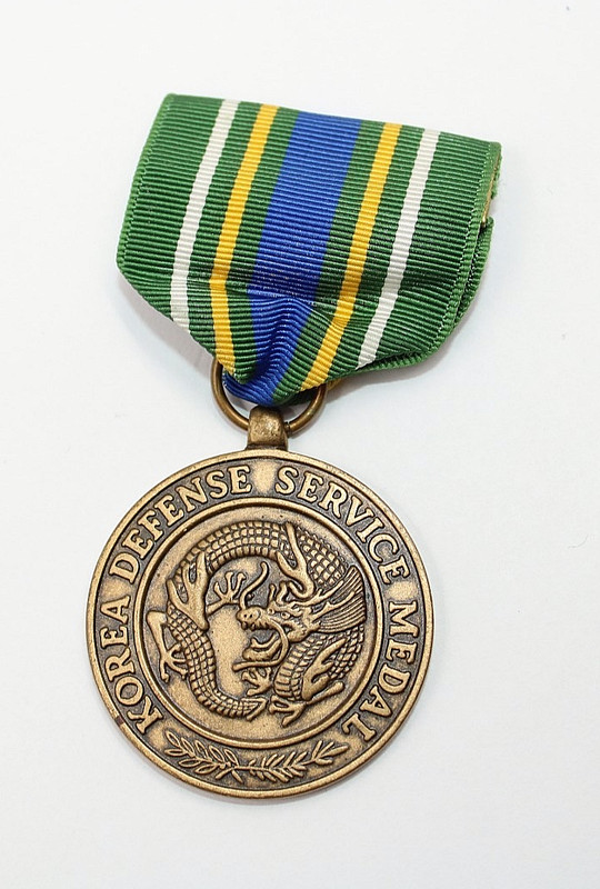KOREA DEFENSE SERVICE MEDAL; FULL SIZE