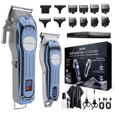 Sejoy Profi Combo Kits Haarschneidemaschine Elektrischer Haarschneider Set für Männer