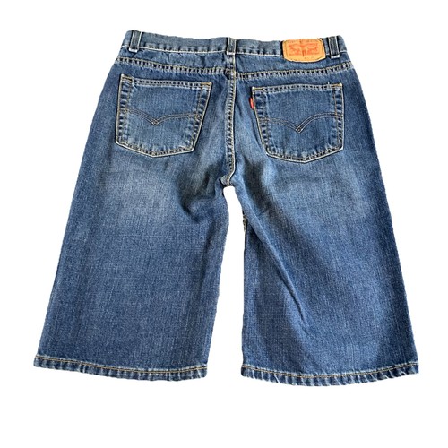 Boys Levi's 505 Jeans Shorts Size 18 Regular Bermuda Length - Picture 2 of 11