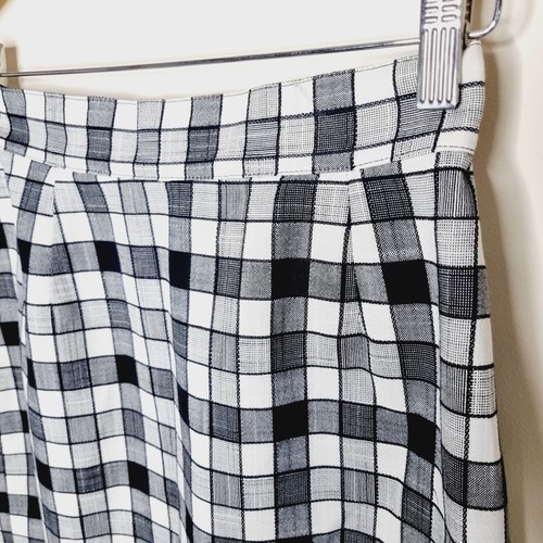 Vintage Business Class Skirt Size Small Black And White Check Knee Length Pencil - Picture 6 of 16