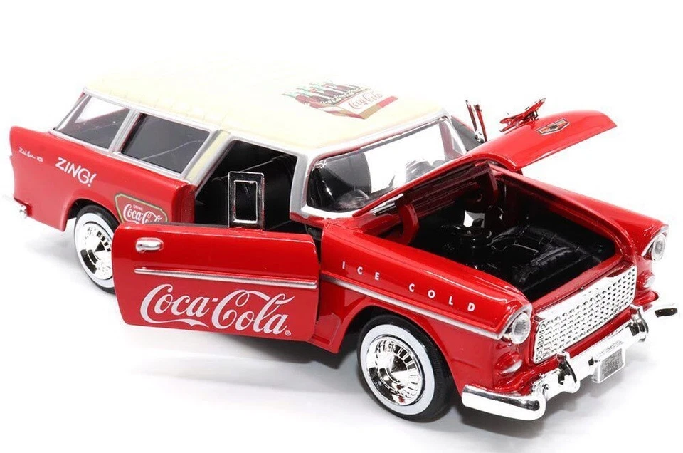 MOTOR CITY CLASSICS - CHEVROLET Bel Air Nomad 1957 Coca-Cola - 1/24 - MCITY42... - Immagine 3 di 4