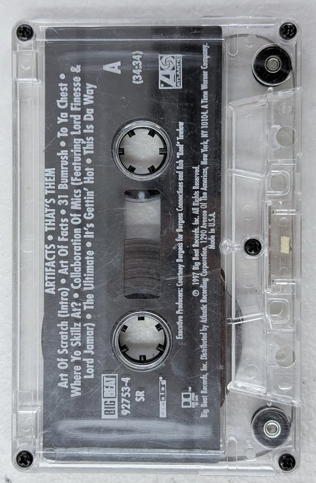 That's Them by The Artifacts Cassette Tape 1997 Big Beat Records - Image 3 of 4