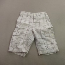 Old Navy Shorts Boys 10 Regular Lightweight Outdoors Cargo Checks Adjustable