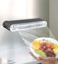 Practical Cling Film and Foil Dispenser with Easy Slide Cutting