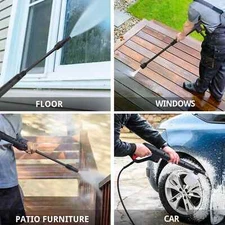 PowerSmart Electric High Pressure Washer Red 2150 Psi 1.85 GPM,Adjustable Nozzle