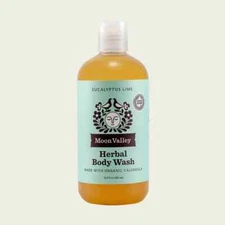NEW Moon Valley Organics EUCALYPTUS LIME HERBAL BODY WASH