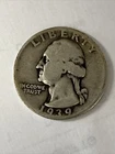 1939 P 🇺🇸 Washington Quarter .25c 90% Silver US Mint - G - Good Nice Patina