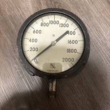 ASHCROFT DURAGAUGE AISI 316 TUBE AND SOCKET PRESSURE GAUGE 2000 psi