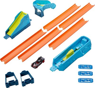 Hot Wheels GLC89 Track Builder Unlimited Weitsprung Set Zubehörteile Spielzeug