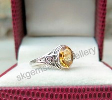 Natural Citrine Ring 925 Sterling Silver Ring Handmade Fine Ring All Size