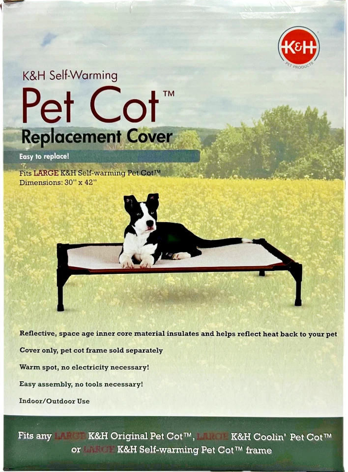 K&H Pet Products Cubierta de Repuesto de Cuna para Mascotas Autocalentable Grande Chocolate 30x42" Foto 2 de 4