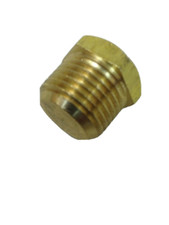 Solid Brass Plug 1/2 NPT Male, Hex Head Solid Brass Made In USA