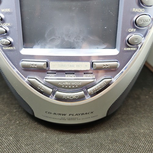 Sony Dream Machine ICF-CD843V Reproductor de CD AM/FM/clima Reloj Alarma Radio Funcionando - Imagen 2 de 5