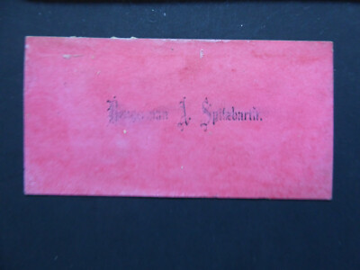 Berganin A Spitzbarth Mineral Point Iowa County Wisconsin Victorian calling card