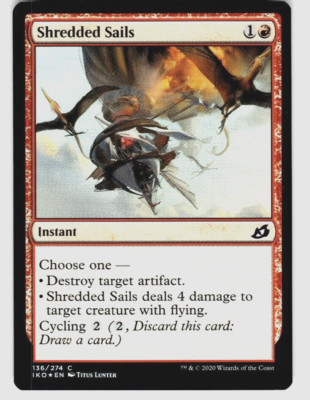 MTG Ikoria Shredded Sails Foil 136/274