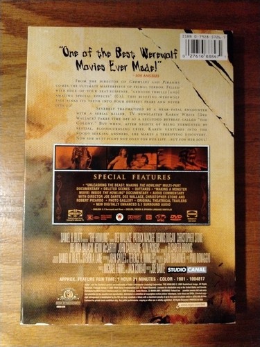 2003 The Howling Special Edition DVD LIKE NEW - Foto 2 di 3