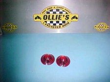Bullet Light 1940 Chevy Hot Rod Glass Red Lenses Pair Harley Guide P-h7 R8-50-1