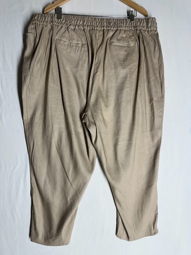 NWT Calvin Klein Womens Career Pull On Dress Pants Soft Linen Blend Plus Size 2X - Picture 2 of 13