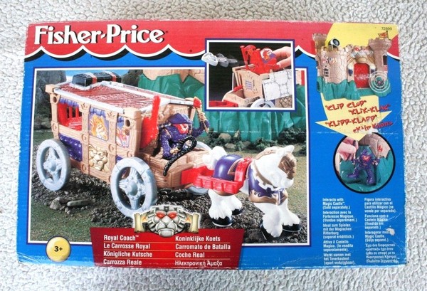 Fisher Price (72899): ROYAL COACH (CARROMATO BATALLA). Interacts MAGIC CASTLE!