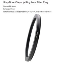95-72/82/86/105mm Step-Down/Step-Up Ring Lens Filter Ring Adapter for 95mm Lens