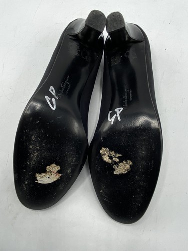 Salvatore Ferragamo Black DR 55687 D72 Pumps Women's Size 6.5 B - Picture 7 of 10