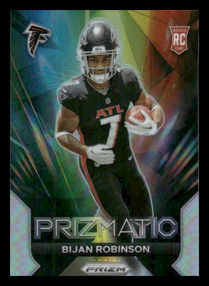 2023 Panini Prizm #19 Bijan Robinson Rookie Prizmatic Prizms Silver Falcons