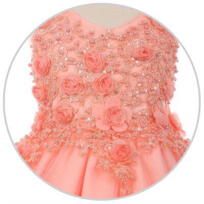 PEACH Size 12 Flower Girl Dress Bridesmaid Recital Birthday Wedding Graduation | eBay PEACH Size 12 Flower Girl Dress Bridesmaid Recital Birthday Wedding Graduation | eBay