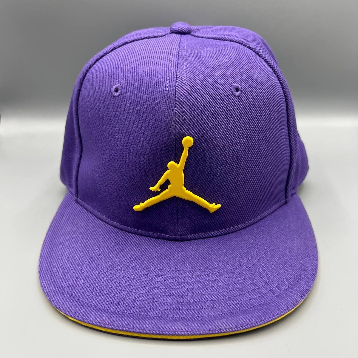 Air Jordan Hat Men 7 3/8 Purple Jumpman Fitted Cap Kobe Bryant LA