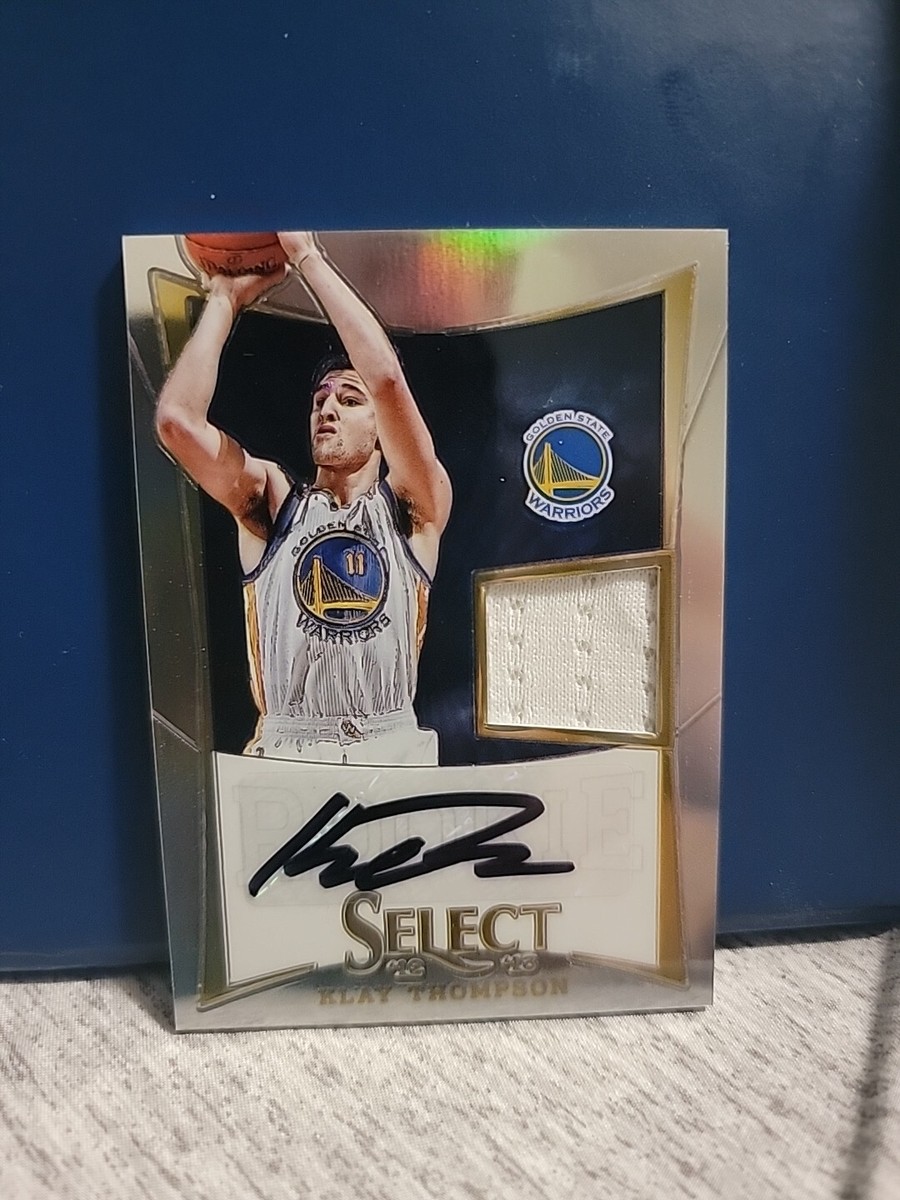 2012-13 Panini Select Rookie Klay Thompson Jersey Jay Auto