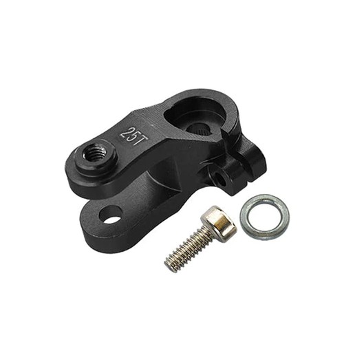 Hot Racing Aluminum Clamp Servo Horn for Traxxas X-Maxx (Black) (25T) (Futaba/TRA/Savox/Orion/ProTek