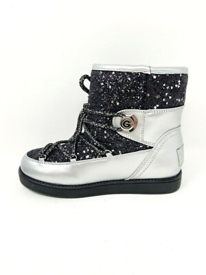 Embellished Gray Boots with Fur Lining s-l400.jpg main image 2