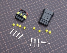 4-Pin RGB Male Female Wiring Connector Kit For Wet Sounds Marine LED Speakers