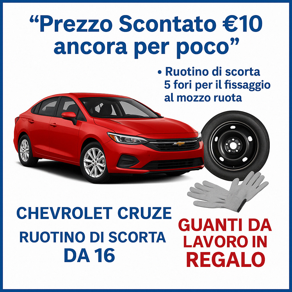 Rueda de Galleta Para Chevrolet Cruze Con Medida De 16 5Fori Set Rueda Guantes