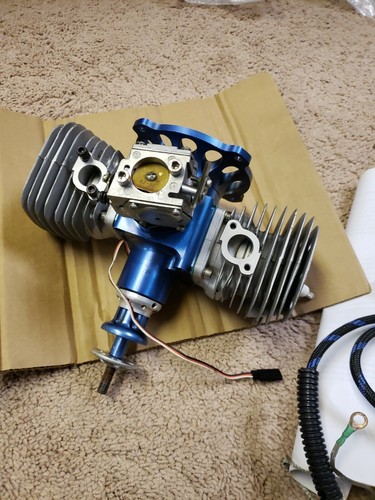 BME Engine - BME 102 Gas Motor with Mufflers - Clean!