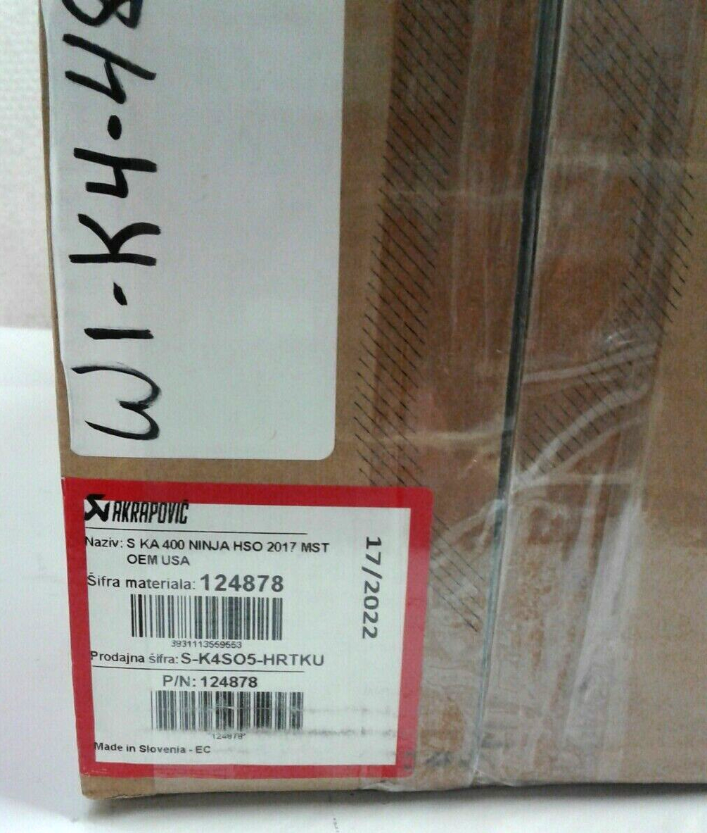 Akrapovic 124878 OEM Muffler Kit EX400 Slip-On Exhaust Kawasaki