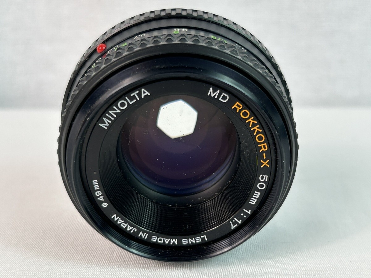 VTG Minolta MD Rokkor-X 50mm f1.7 (1:1.7) Lens & Covers